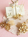 bridal hair accessories styling wedding 3pcs/lot Korean star fashion gold comb hairpins
