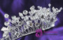 Korean wedding tiara soft crown handmade crystal bridal headdress