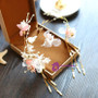 wedding hair accessories silk Flower Beaded tassels hairband