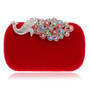 Women Evening Bags Diamonds Metal Peacock Day Clutches