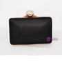 pearl tassel evening clutch bags Black satin with crystal Fashion