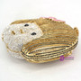 Luxury Evening bag Eva Girl Face crystal Clutch party bag Korean Cute girl