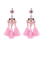 lady Fashion Women Tassel Statement Earrings Bohemian Multi Color