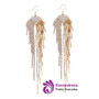 Luxury Acrylic Shinning Long Tassel Earrings For Women Fashion
