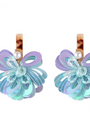 Fashion Jewelry Shiny Flowers Stud Earrings for Women