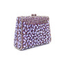 Luxury Crystal Handbag Diamonds Party Clutches Fashion Purple