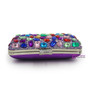 Women Evening Bags Multi Purple Diamond Tassels Party Purse