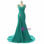 2017 Mermaid V Neck Cap Sleeve Long Mother Of The Bride Dresses