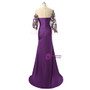 Mermaid 3/4 Sleeves  Purple 2017 Mother Of The Bride Dresses