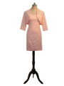 Sheath Knee Length With Jacket Pink 2017 Mother Of The Bride Dresses