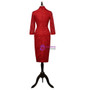 Red 2017 Mother Of The Bride Dresses Sheath V-neck 3/4 Sleeves