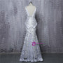 Mermaid Cap Sleeves Lace Silver 2017 Mother Of The Bride Dresses