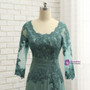 A-line V-neck Plus Size Green 2017 Mother Of The Bride Dresses