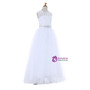 A-line Cap Sleeves White 2017 Flower Girl Dresses For Weddings