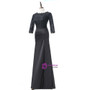 Black 2017 Mother Of The Bride Dresses Mermaid 3/4 Sleeves Satin