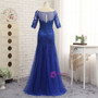 Royal Blue 2017 Mother Of The Bride Dresses Mermaid Half Sleeves