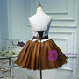 A-line Homecoming Dress Short/Mini brown Juniors Homecoming Dresses