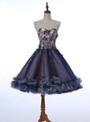 Sweet Heart Homecoming Dress Applique Junior School  Dress Graduation Dress Sleeveless
