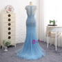 Crystal Beaded Prom Dress Elegant Mermaid Long Evening Dress