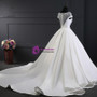 Romance 2017 Wedding Dress Scoop Neck Satin Wedding Dresses