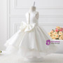 Evening White Satin With Bow Ball Gown Flower Girl Dresses 2017