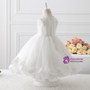 2017 New Fashion Ball Gown Organza flower girl dress