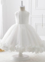 2017 New Fashion Ball Gown Organza flower girl dress