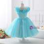 Fashion Light Blue Organza flower girl dress