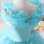 Fashion Light Blue Organza flower girl dress