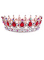 Hot European Designs royal king queen crown rhinestone tiara head jewelry
