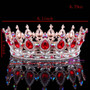 Hot European Designs royal king queen crown rhinestone tiara head jewelry