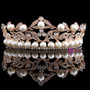 Tiara Headband Bridal Hair Accessories Rose Gold Color Jewelry Leaf Crystal