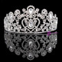 Big wedding bridal clear crystal tiara crown Adult rhinestone tiara hair
