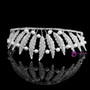 Leaves shape alloy headband tiara crown bridal rhinestone
