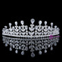 Occasion Bridal Flower Cubic Zirconia Girls White Color Zircon Tiara