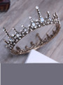 Princess Round Bridal tiara Crown Bride Women Wedding