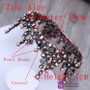 Crystal Black Round Baroque Tiaras and Crowns Headdress For Women