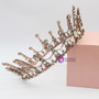 Large Ancient bronze Color Bridal Tiara Bride Queen King Crown Hair Ornaments Wedding Bridal