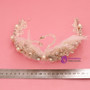 Feather Beads Crystal Princess Dancing White Swan Wedding Hair