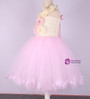 Pink Princess Flower Girl Dresses Wedding Ball Gowns Rose Petals