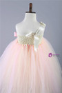 Pink Green Baby Girls Tulle Dress Children Pageant Party Wedding Birthday