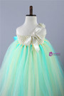 Pink Green Baby Girls Tulle Dress Children Pageant Party Wedding Birthday