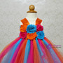 Flower Girl Dresses Halloween Costume Children Kids Tulle Dress For Pageant Party