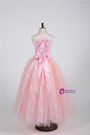 Lace Tulle Flower Girl Ball Gown Children Kids Elegant Pink Navy Blue Princess Wedding Party