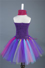 Pumpkin Festival Cosplay Halloween Costume Children Carnival Performance Tulle Girls Dress