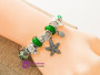 Ocean Charms fit Pan Bracelet & Bangles Green Murano Beads