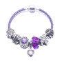European Love Heart Charm Bracelet DIY Beads Fits Original Bracelets & bangles