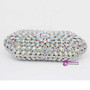 Silver Crystal Clutch Bag Women Party Wedding Bridal Purse