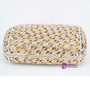 Luxury ivory Evening Bag gem Diamond Crystal women day clutch Party Purse