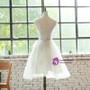 Wedding dress short dress evening dress feather ornaments toast